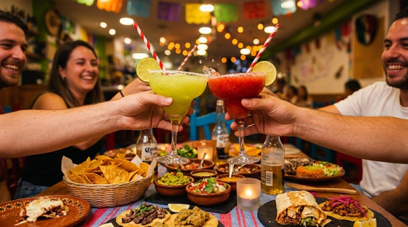 Ambiente acogedor para cenar en el centro de Cáceres en el restaurante Tacos Doña Loren